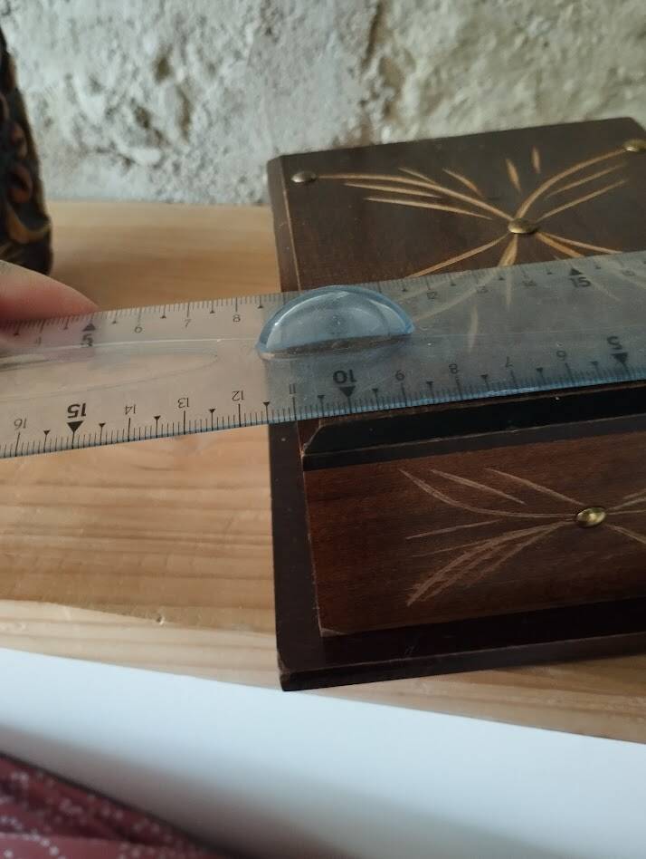 Vintage cigarette holder – Solid wood – 1950s–70s – Modernist style