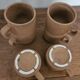 Coffee maker and its 6 stoneware cups