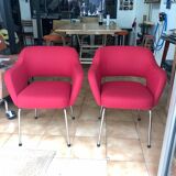 Pair of renovated "Conference" armchairs
