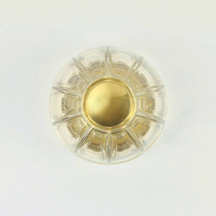 Mid-Century Glass & Brass Ceiling Light from Limburg, Germany, 1960s