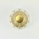 Mid-Century Glass & Brass Ceiling Light from Limburg, Germany, 1960s
