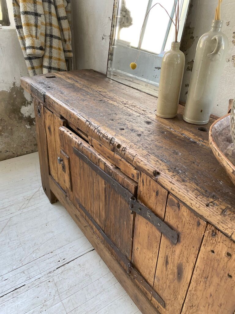 Established former brutalist console oak pine