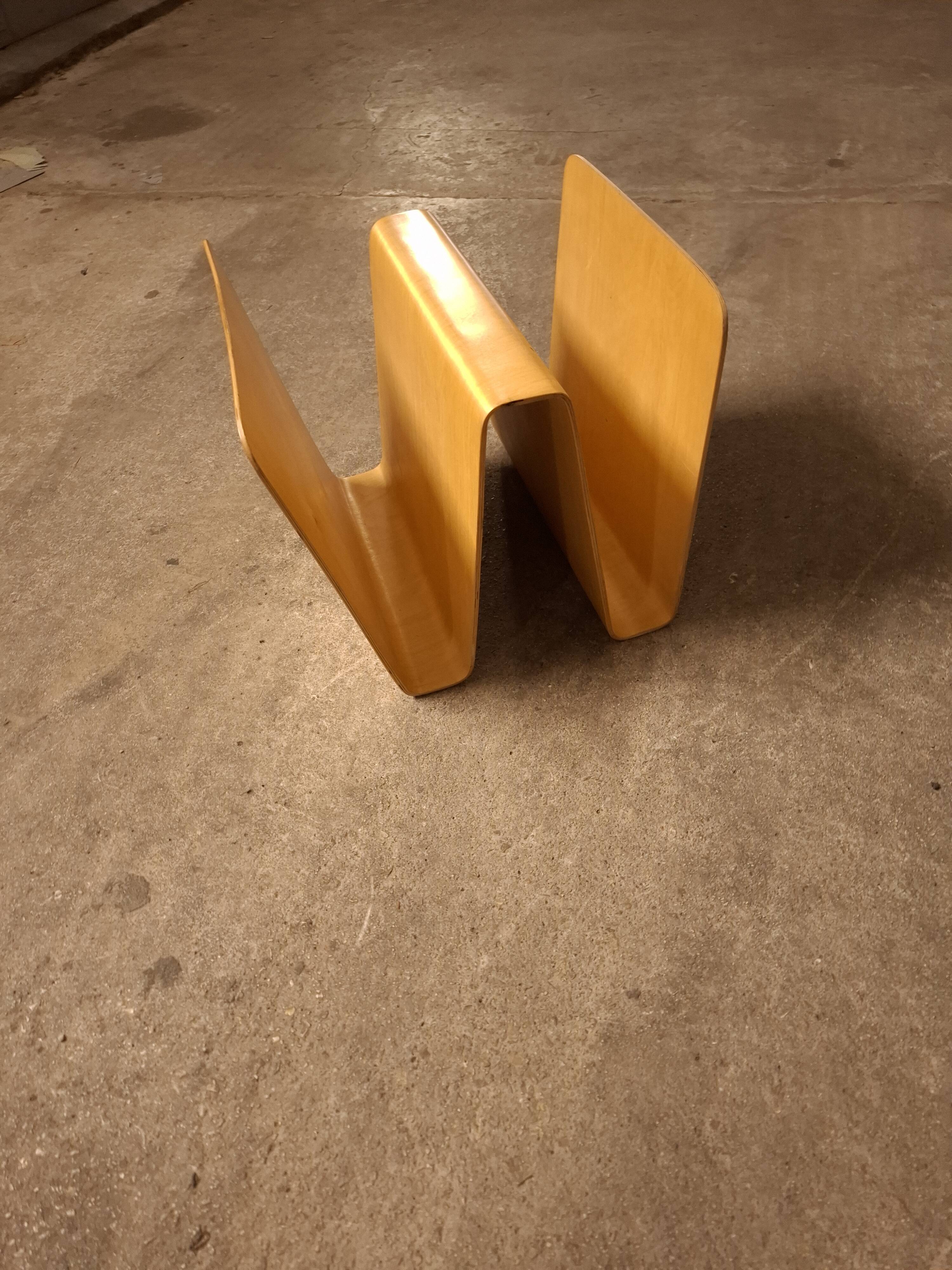 Wooden magazine rack from the 80s and 90s Habitat
