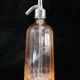 Ancien siphon de bistrot eau de seltz rose saumon grande limonade de vichy