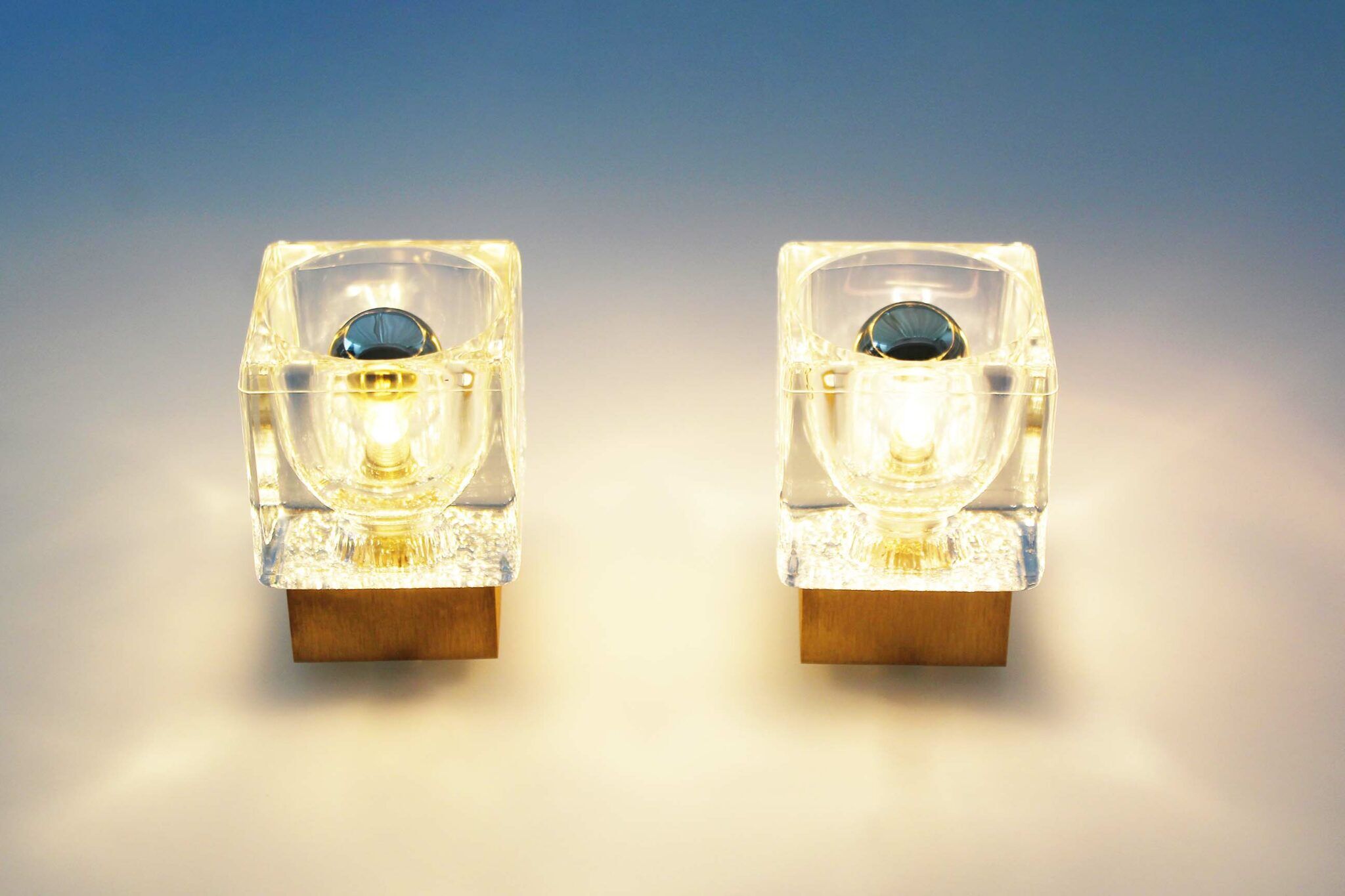 Fantastic set of 2 Sputnik Peill Putzler Wall Sconces