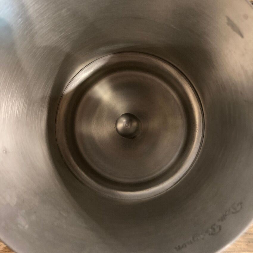 Dom Perignon champagne bucket in tin designed by Martin Szekely