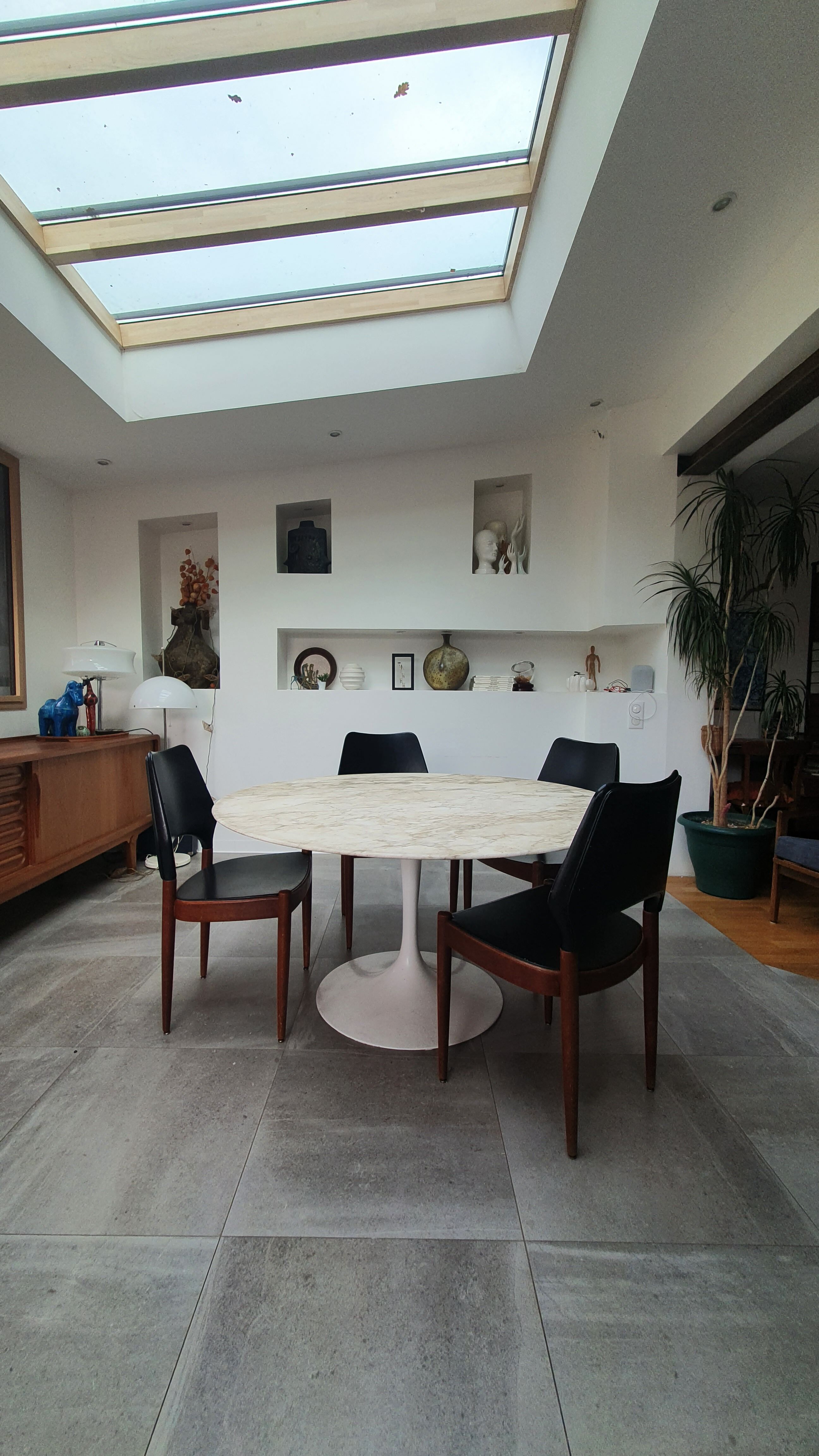 Set of 4 Danish teak chairs from the 60s