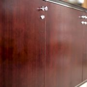 Sideboard solid wood and steel, France, cira 1970, Negroni edition