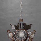 1970s Chandelier with Murano Glass Shades,Italy
