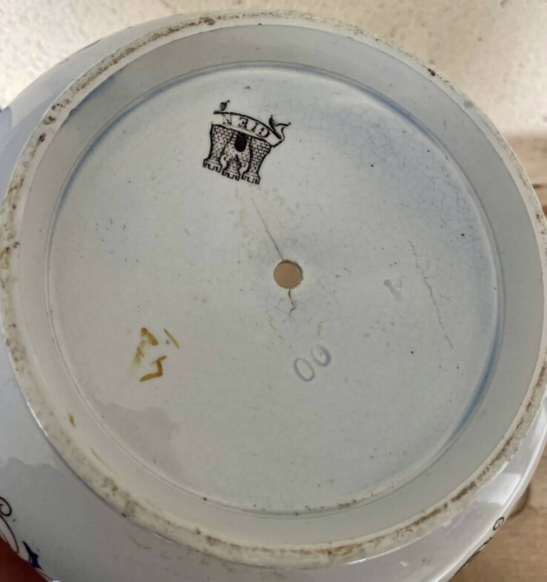 Gien porcelain planter