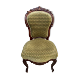 Louis XV style chair in solid mahogany from the 19th century