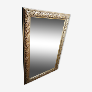 Gilded beveled mirror