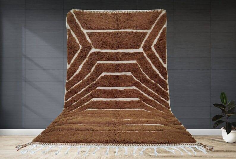 Handmade Moroccan Berber rug from the Atlas, size 200x300 cm.