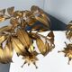 Pair of gold-plated palm tree table lamps by Hans Kögl, Germany, 1970s