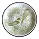 Green bird plate.