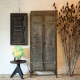 Armoire en acier vintage à 2 portes