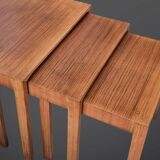 Set of 3 mid-century nesting tables by Wilhelm Renz, Germany 1960s