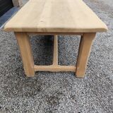 XXL farm table 2m80 + 2 solid oak benches