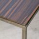 Vintage side table in rosewood & bronze – 1960s
