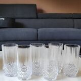 Set of 6 Water/Soda/Orangeade Glasses. Longchamp/Arques Crystal