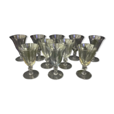 Serie de 10 verres de couleurs