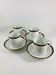 4 Cups and Saucers for Coffee Haviland Model Ambassade (blue rim)