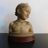 Terracotta bust after J.B. Pigalle