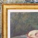 Set of oil paintings "Asparagus & eggs" and "Melon" by Alexandre Denonne