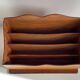 Porte courrier de bureau vintage en bois