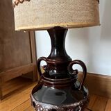 Large vintage 70s ceramic lamp – 1.20m