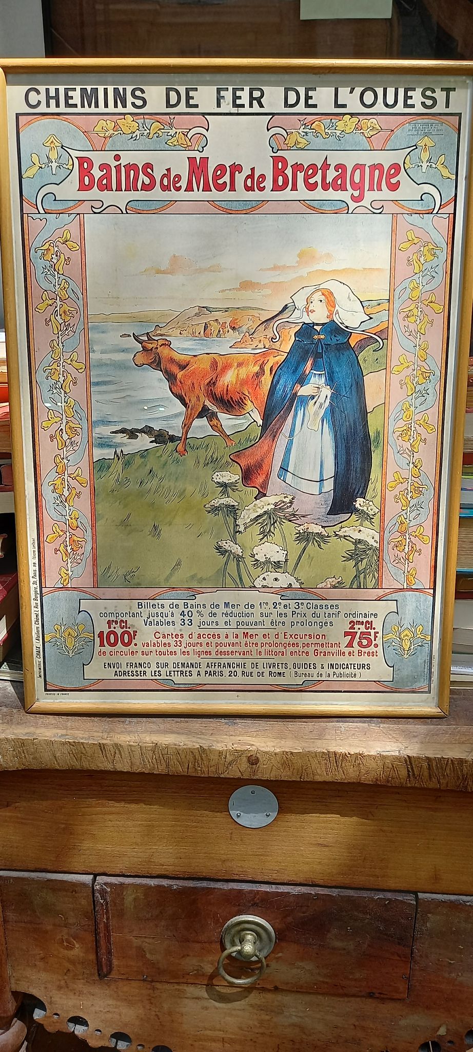 Framed poster