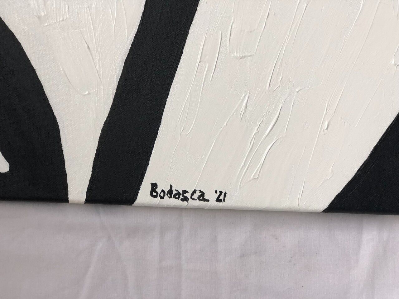 Large contemporary abstract canvas