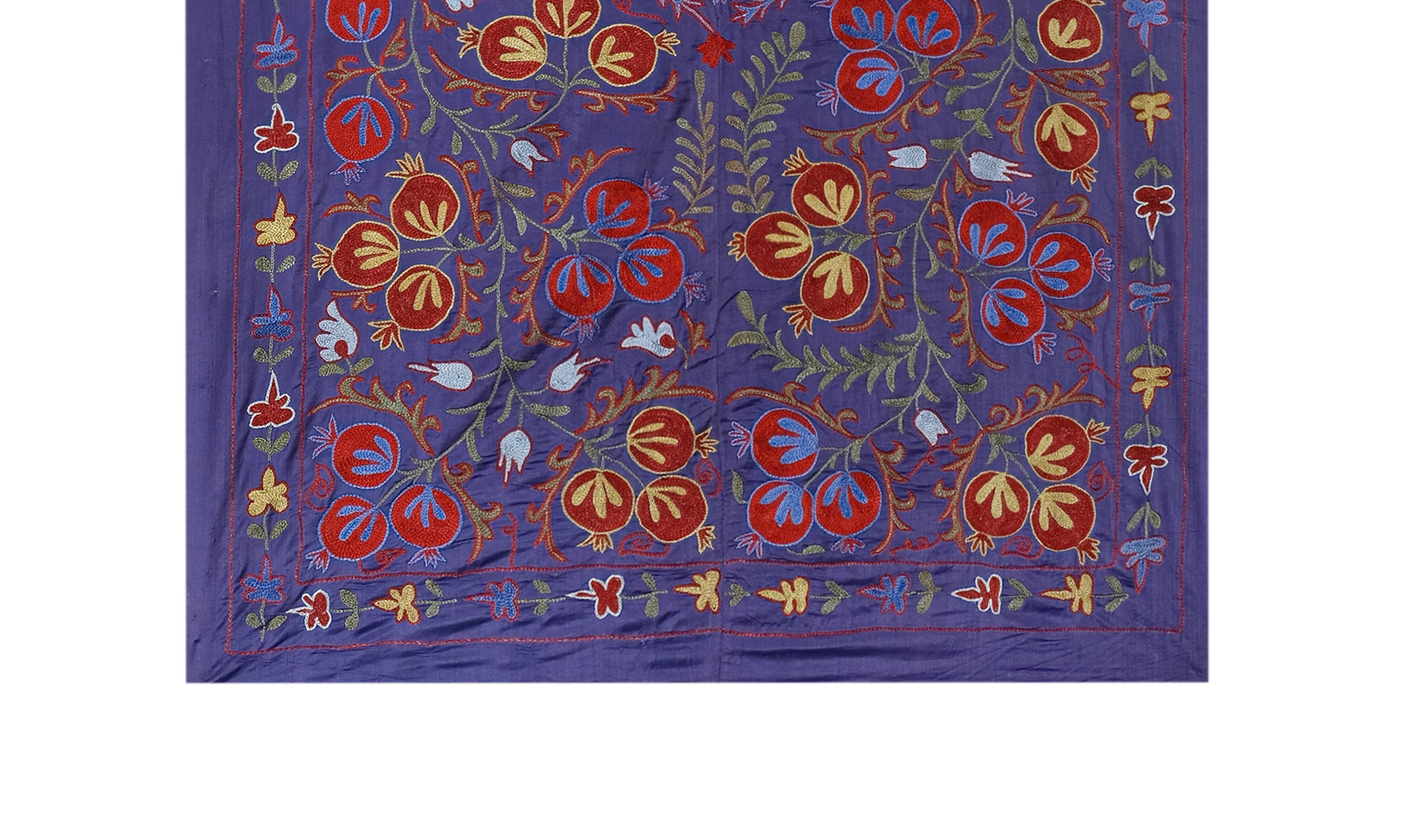 Hand knotted rug, vintage Turkish rug 104x192 cm