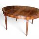 Large extendable oval table up to 3 metres, walnut.