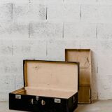 Old black trunk from the 1920s