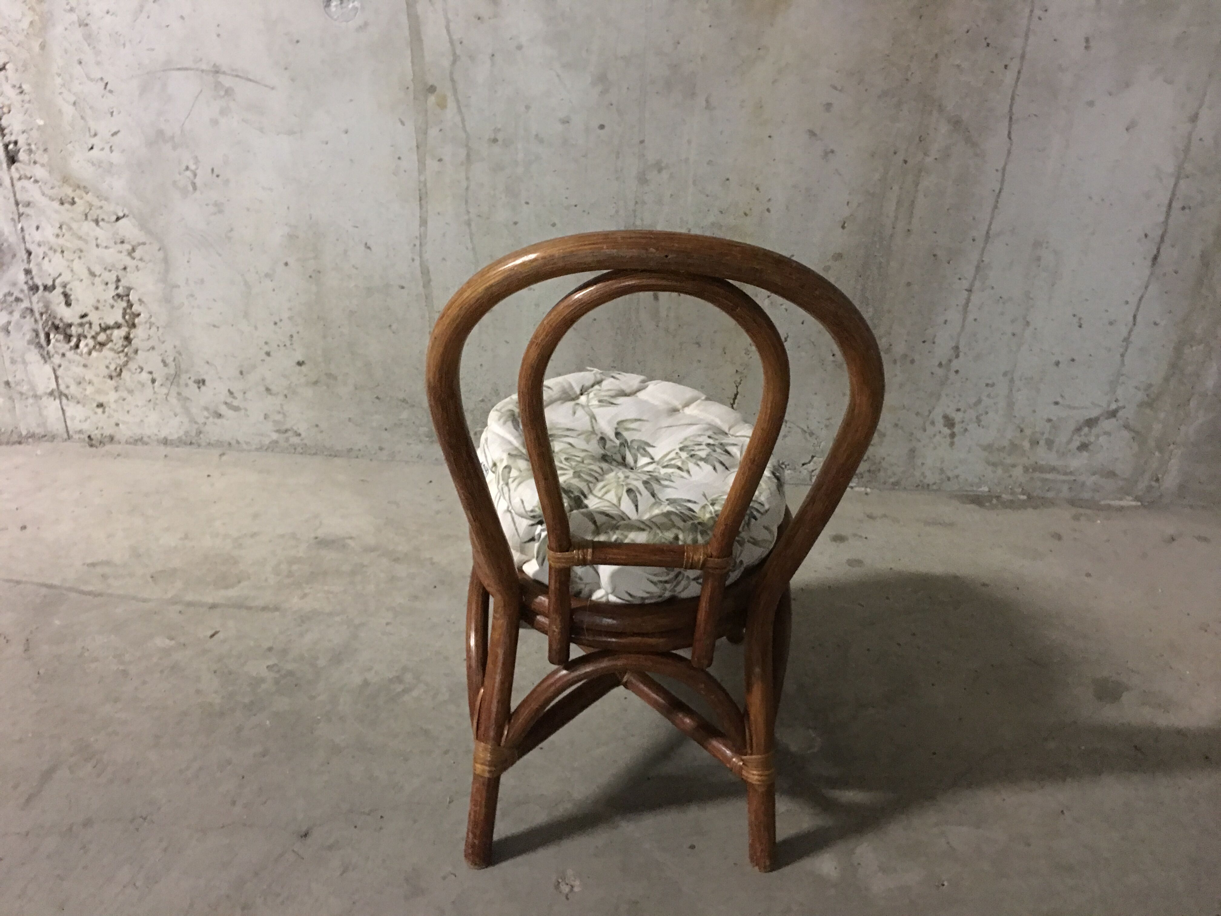Children 70s rattan chair