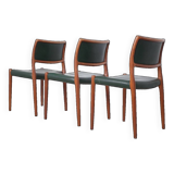 3 x chaises Niels Møller modèle 80