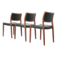 3 x chaises Niels Møller modèle 80