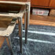 Chrome nesting tables designed and produced by Fratelli Orsenigo.