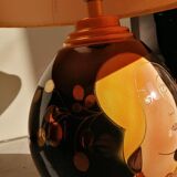 70s lamp signed Louis Drimmer