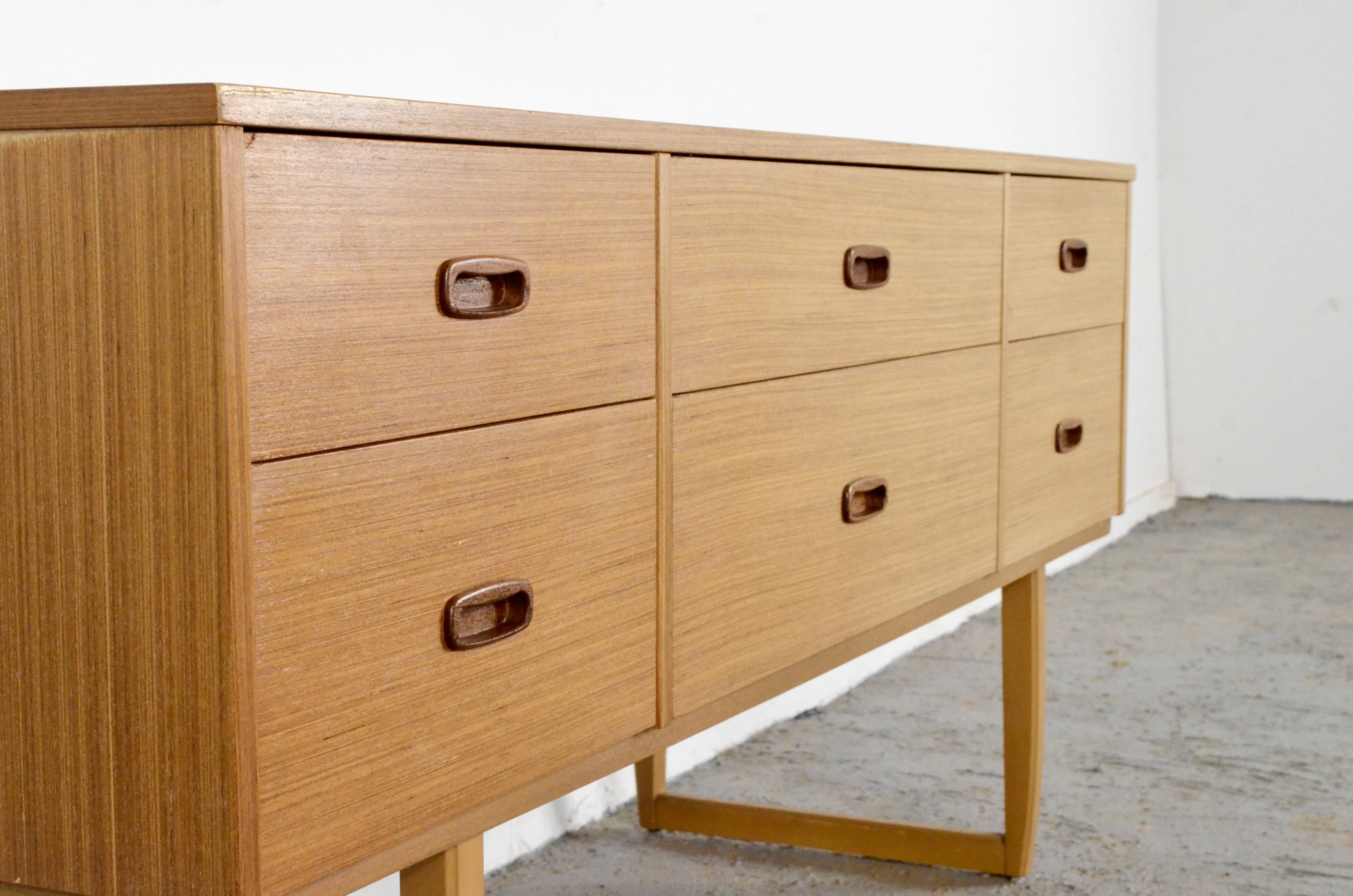 Midcentury Teak Sideboard /Dressing Table / Drawers. Vintage Modern / Retro