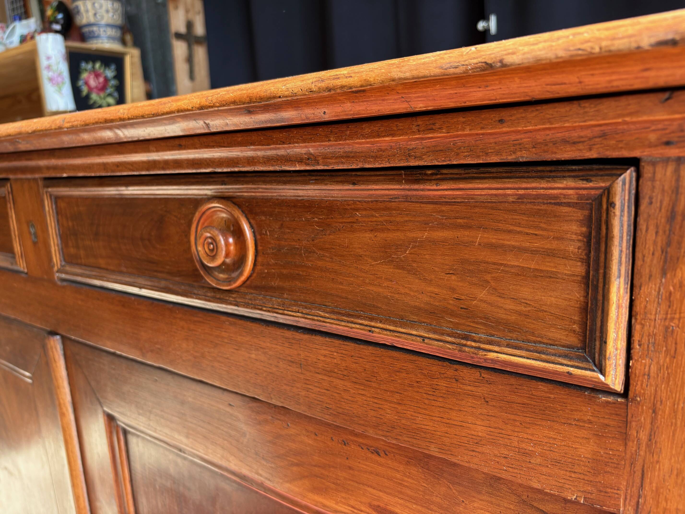 Antique solid oak sideboard