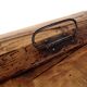 Rare old trunk chest with vintage handle