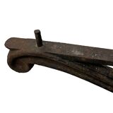 Pair of cast iron baluster bistro table legs circa 1900