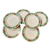 Set of 6 Tulowice dessert plates