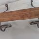 Coat rack wood and metal