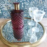 Vintage brass mirror top