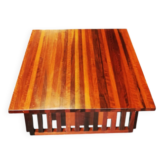 XL vintage design coffee table in exotic wood
