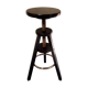 Tinted wooden screw stool