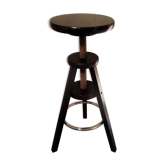 Tinted wooden screw stool